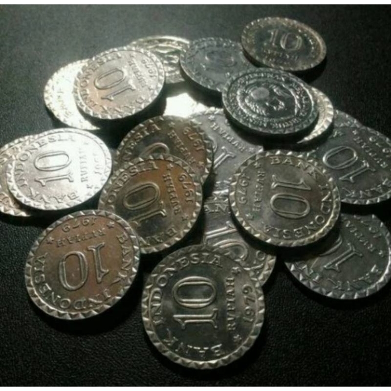 Uang Kuno Koin 10 Rupiah Tabanas Tahun 1979