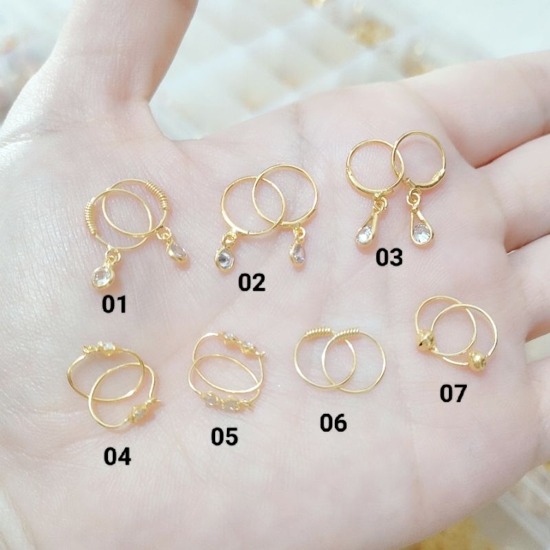 ANTING ANAK BAYI PERHIASAN PERAK 925 LAPIS EMAS