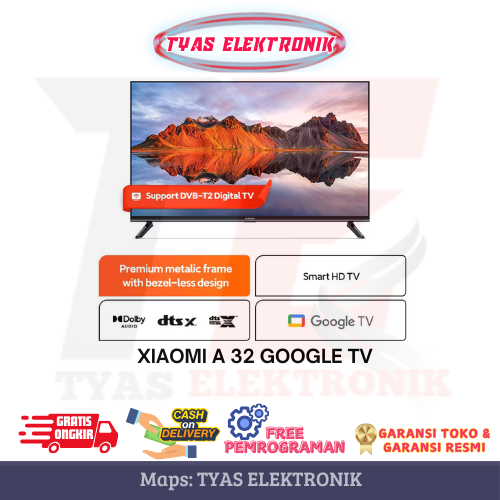 Xiaomi TV 32" inch Android TV LED A2 | Android Smart TV Digital