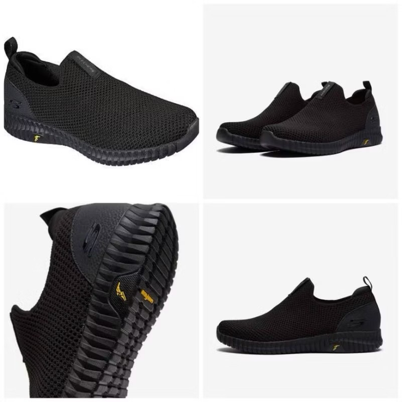 CUCI GUDANG SKECHERS ELITE FLEX PRIME GOODYEAR MEN'S SLIP ON SHOES BLACK