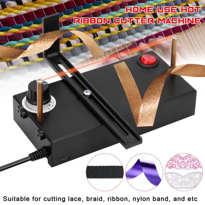 

Mesin Pemotong Pita Thermal Ribbon Lace Cutter for DIY EU Plug - DRQG50 - Black