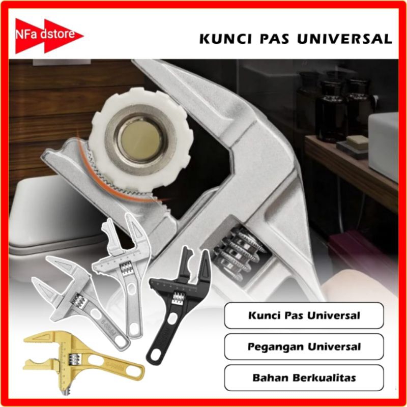 Kunci Inggris Pas Pipa Universal Serbaguna