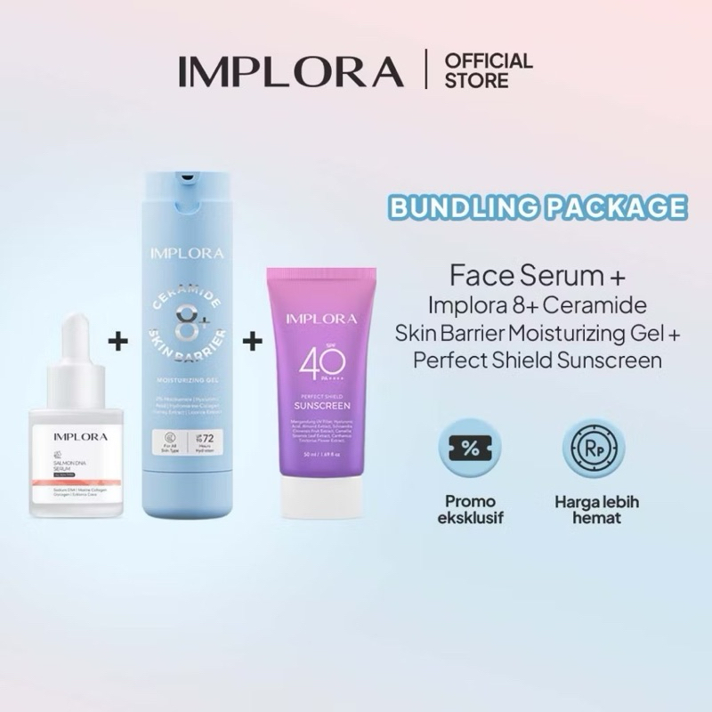 [PAKET HEMAT ] BUNDLING IMPLORA SERUM,MOISTURIZER,SERUM