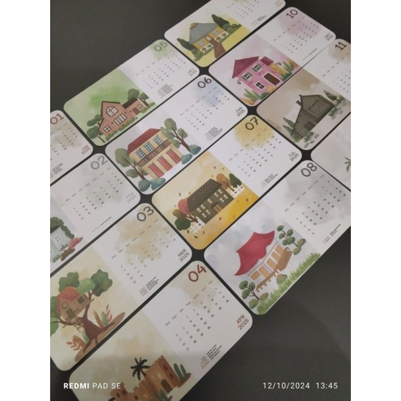 

Kalender 2025 HAY! BAITY JANNATY landscape / kalender meja mini 2025 aesthetic unik lucu
