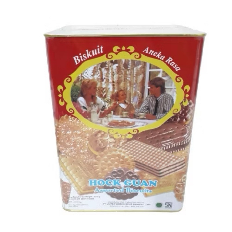 

Hock Guan Assorted Biscuits UBM 1350gr / Biscuit Kaleng Murah