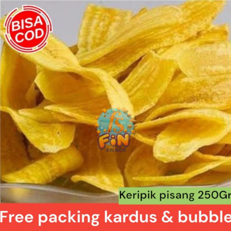 

Keripik Pisang Asin Asli Kepok Renyah 250 Gram