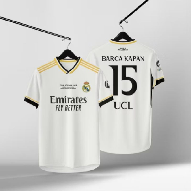 Jersey Real Madrid Barcakapan 15 UCL Full printing