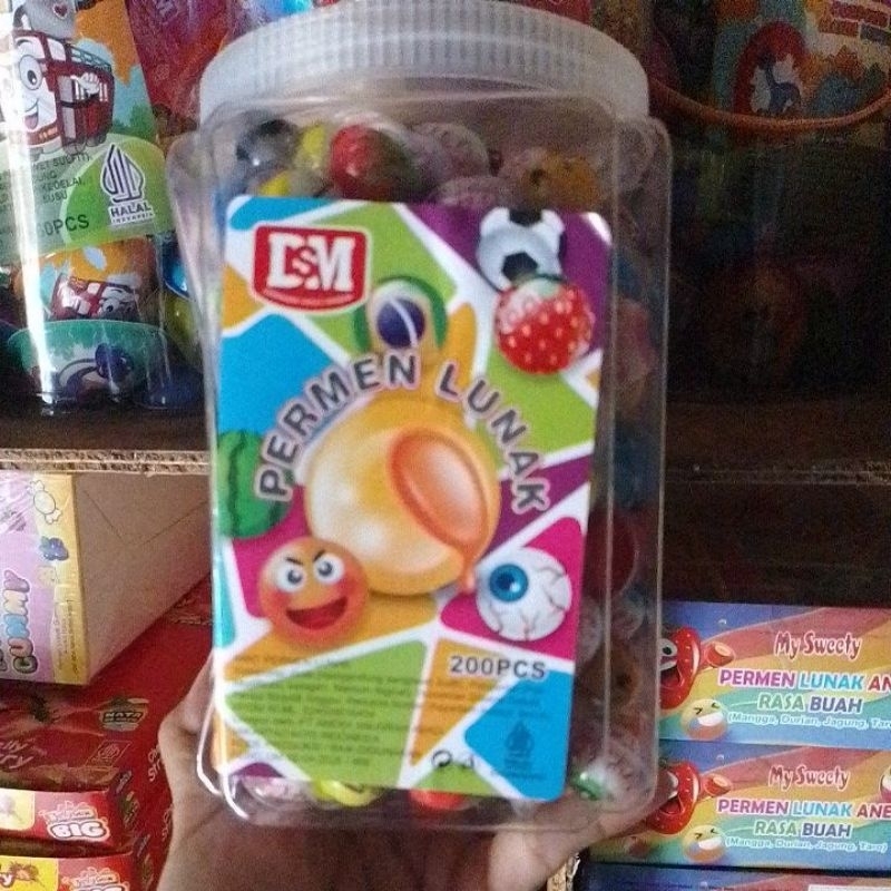 

PROMO permen lunak mini bentuk mata isi 200 pcs