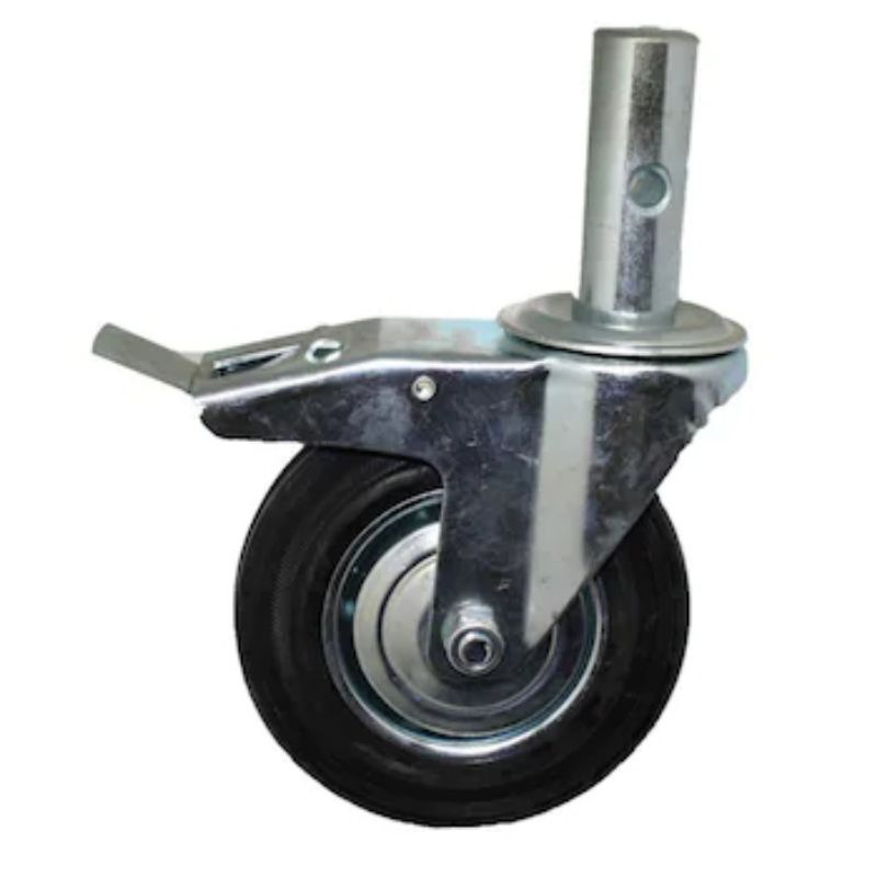 RODA SCAFOLDING KARET PUTAR REM 8"