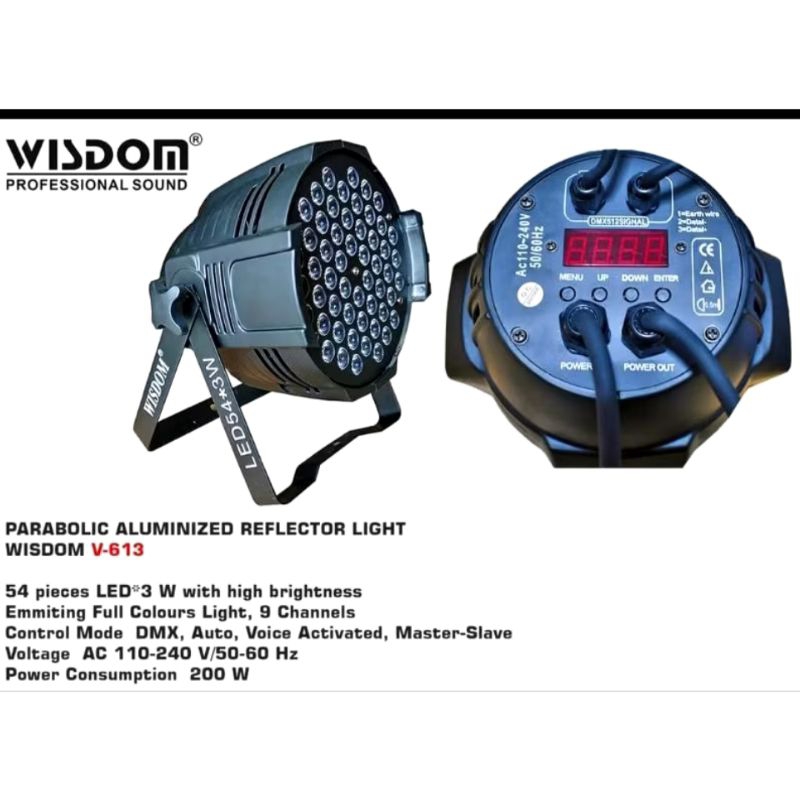 Parled Wisdom V613 Full Color Original Lampu Parled Wisdom V 613 Full Color