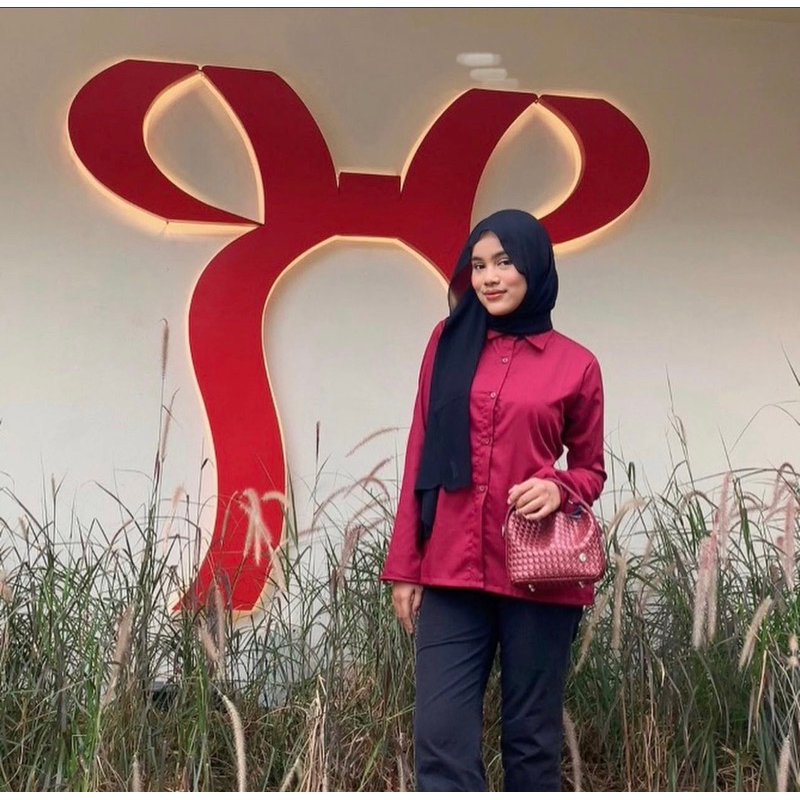 Tas Selempang Kulit Merah