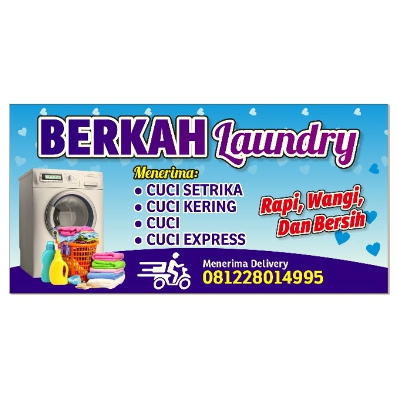 CETAK BANNER MURAH / BANNER BENGKEL MURAH / SPANDUK LAUNDRY / BANNER LAUNDRY MURAH / BANNER BEBAS DE