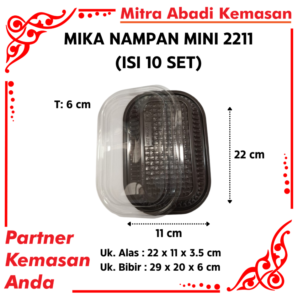 MIKA NAMPAN UNTUK KUE HANTARAN | MIKA NAMPAN MINI 1122 ISI 10 SET | MIKA MMP | MIKA NAMPAN KUE | MIK