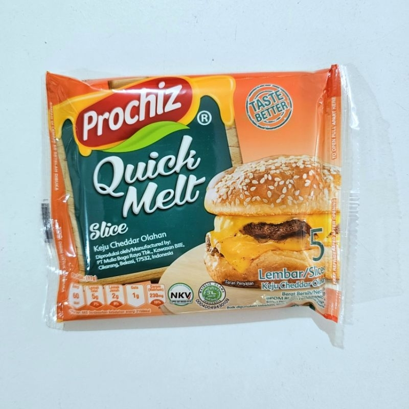 

Prochiz Quick Melt Slice / Keju Prochiz Quick Melt isi 5 lembar