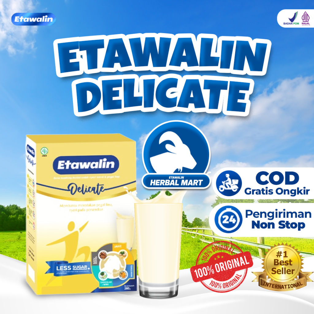 

Etawalin Delicate Less Sugar Susu Kambing Solusi Permasalahan Sendi dan Tulang Original Asli