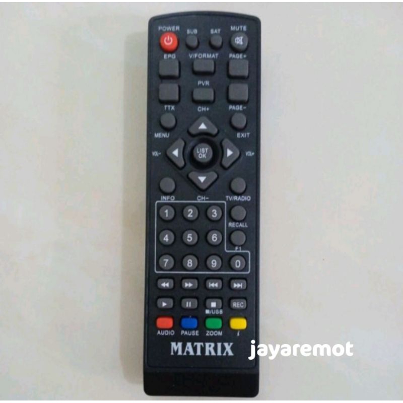 Remot STB MATRIX SET TOP BOX MATRIX Burger Hijau DVB t2 MATRIK APPLE KUNING