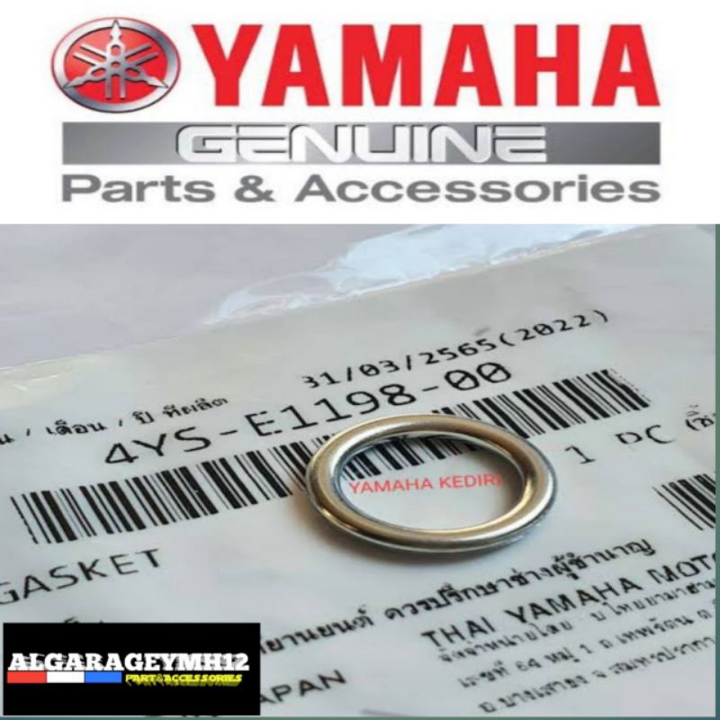 Ring Baut Tutup Oli Bawah Yamaha Mio Mio Sporty- Mio Smile- Mio Soul- Fino Karbu- NMAX Original 4YS-