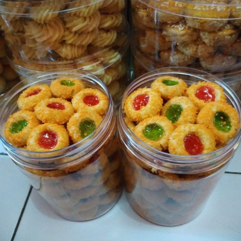 

kue thumprint apel dan strawberry