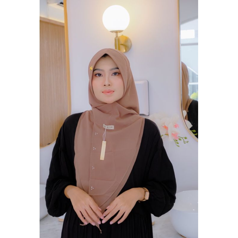 Anindya - Ayyuby Hijab Instan Marijen Hodie Softpad Ceruty Babydoll Jilbab/kerudung Polos Premium