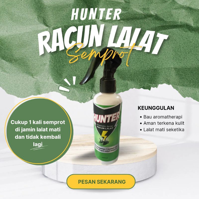 ( HUNTER ) racun lalat semprot pembunuh pembasmi lalat rayap anti lalat paling ampuh obat pengusir l