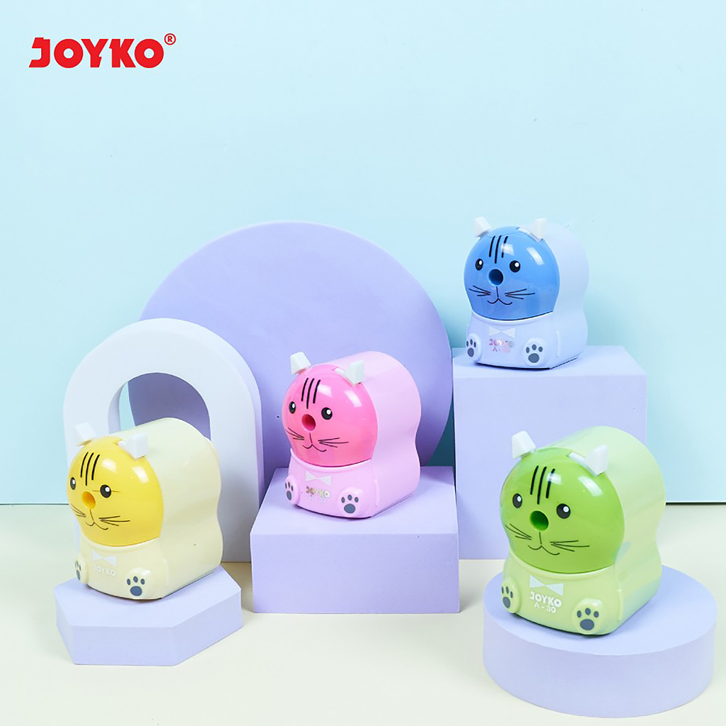 

Sharpener Rautan Serutan Putar Joyko A-30 Blue Biru Green Hijau Pink Merah Muda Yellow Kuning