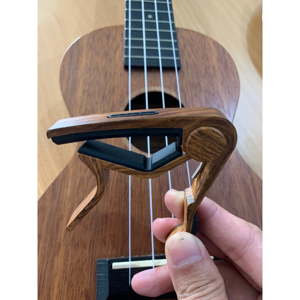 RK Capo Impor Corak Kayu Rosewood Kuat Kapo Gitar Akustik Elektrik Ukulele Aluminium Alloy