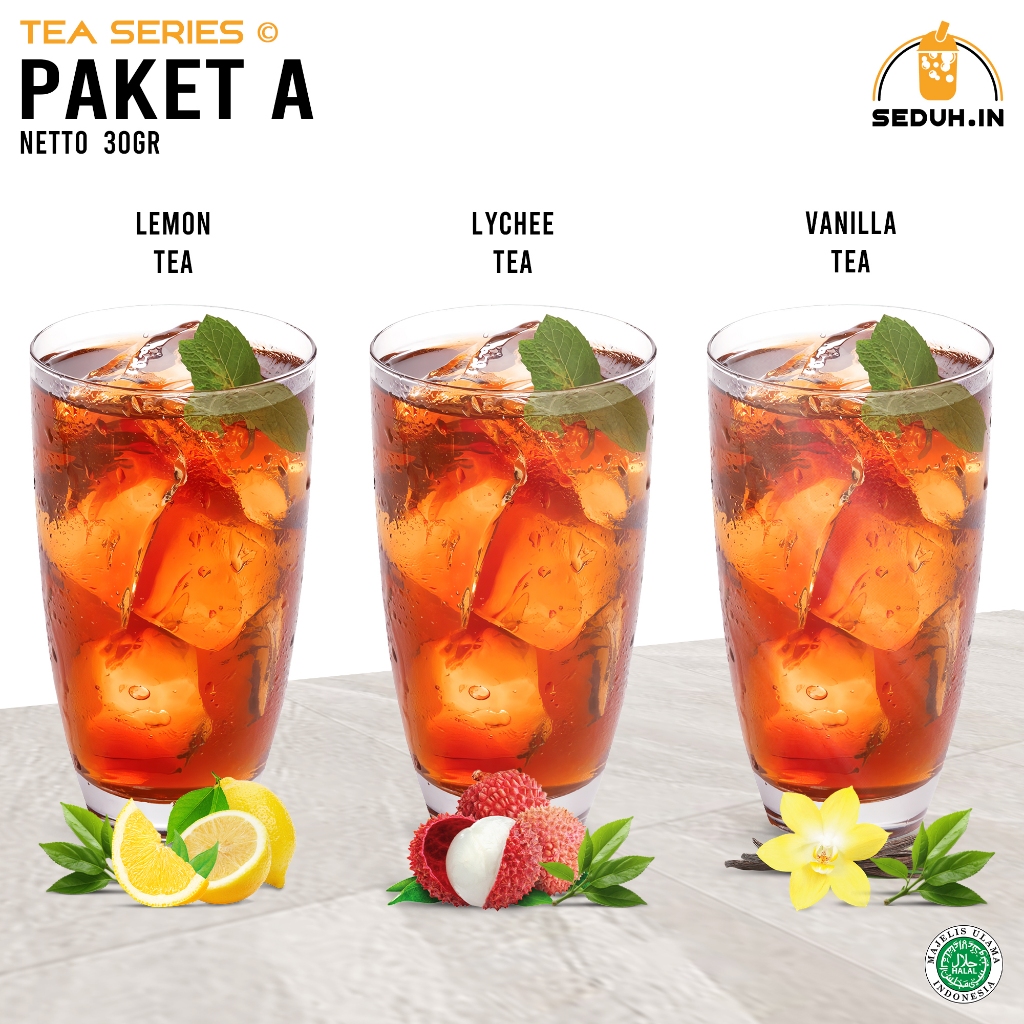 

PAKET A TEA SERIES KEMASAN SACHET BUBUK MINUMAN PREMIUM