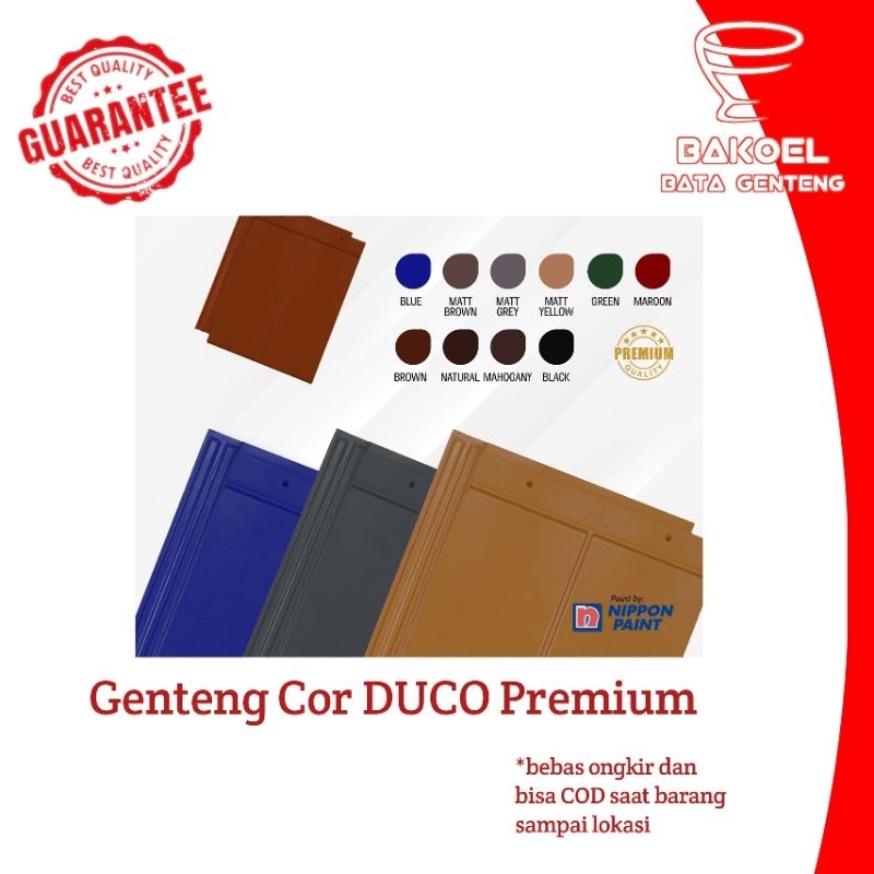 Genteng Beton/Cor Duco Premium | Ready stock & Free ongkir