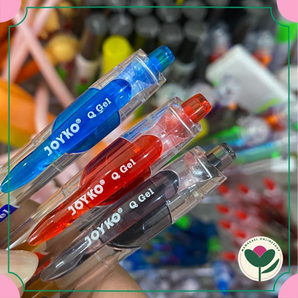 

Pulpen Gel Pen QGEL Joyko bullet tip 0.5 mm hitam biru merah MK1889