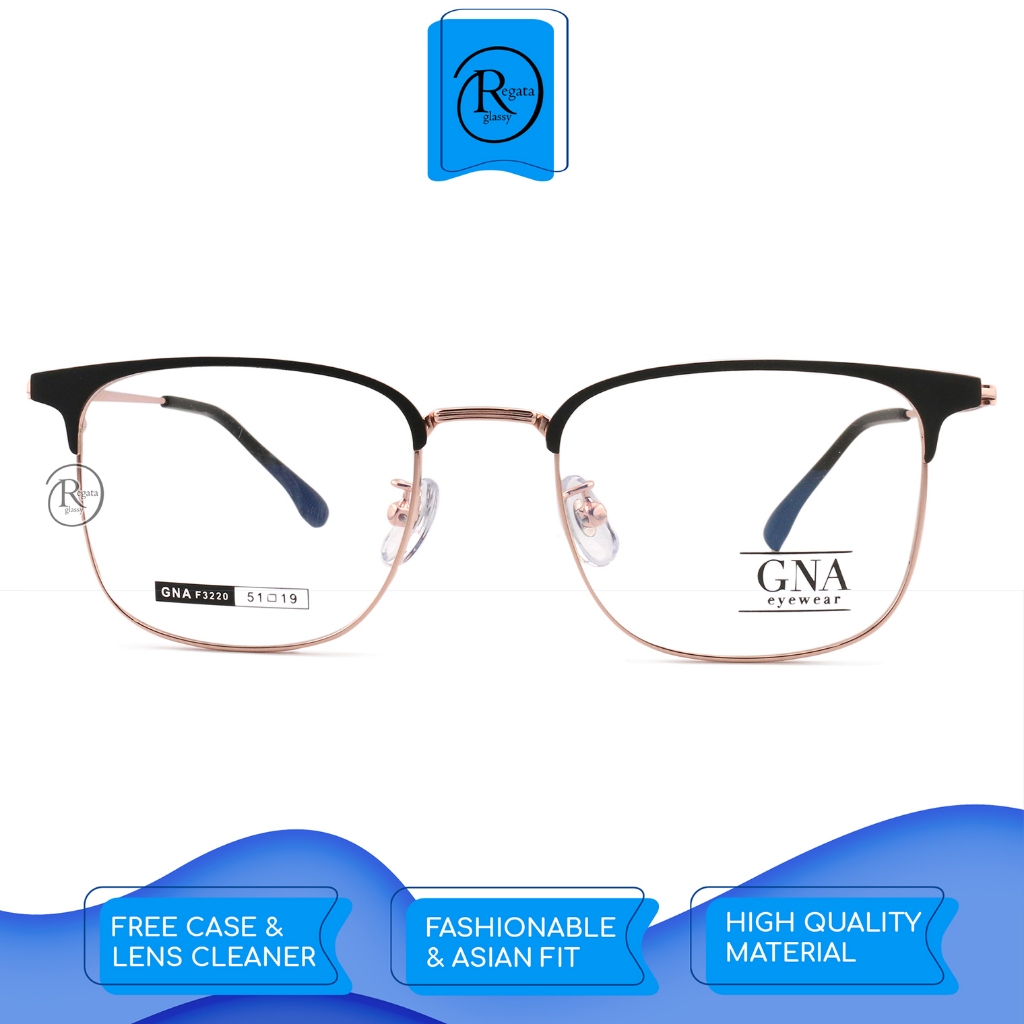 GNA Eyewear /  GNA F-3222 / Frame Kacamata GNA Eyewear ORIGINAL