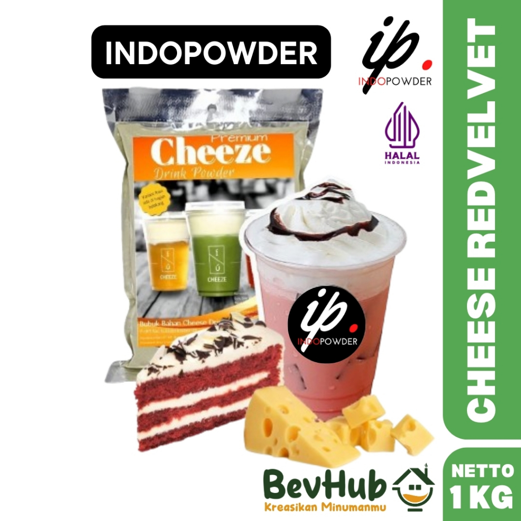 

BEVHUB | Bubuk Minuman CHEESE REDVELVET 1Kg - CHEESE REDVELVET Powder 1Kg | Indopowder Booster