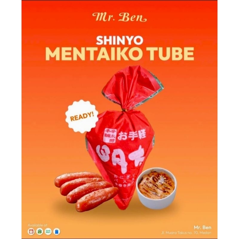 

[INSTANT & SAMEDAY ONLY] Shinyo Mentaiko Tube 500gr Impor Japan