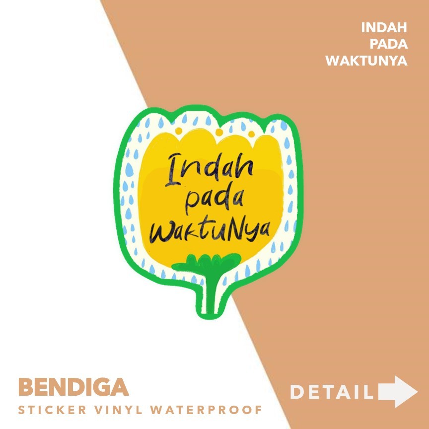 

INDAH PADA WAKTUNYA - ELSTUDIO Sticker VINYL tahan air