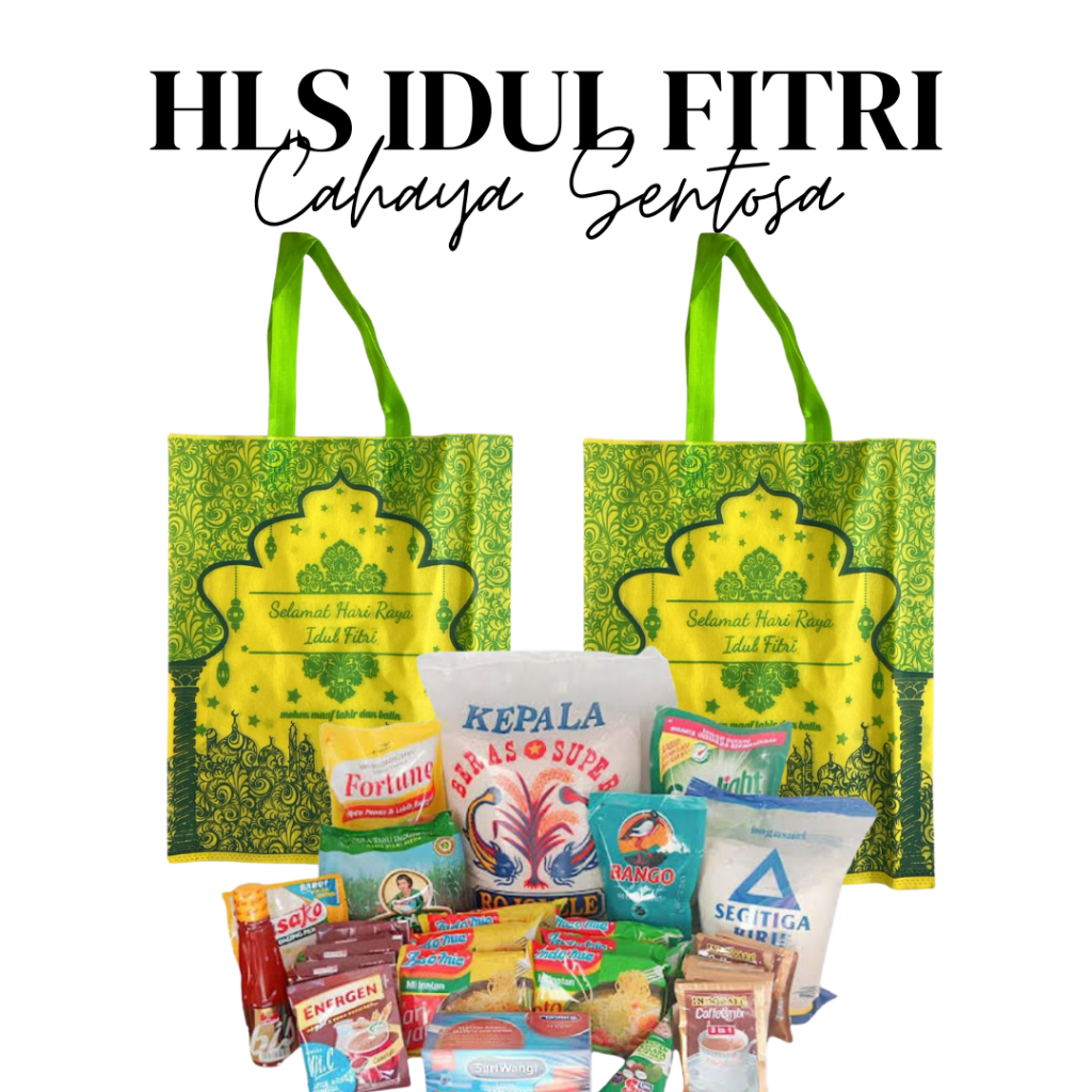 

(1 Lusin) Tas Lebaran HLS Full Motif Hampers Parcel Idul Fitri 38 x 45 x 08 - Spunbond