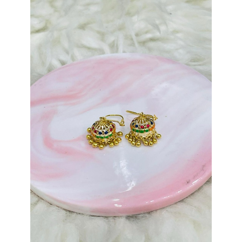 anting hooks kerawang dubai mewah emas asli kadar 700