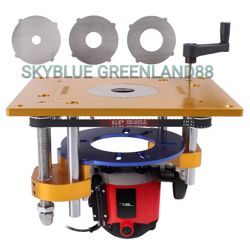 Router Lift Router Table Insert Plate Untuk Mesin Ukiran Mesin Penggilingan Kayu Elektrik Mesin Kerj