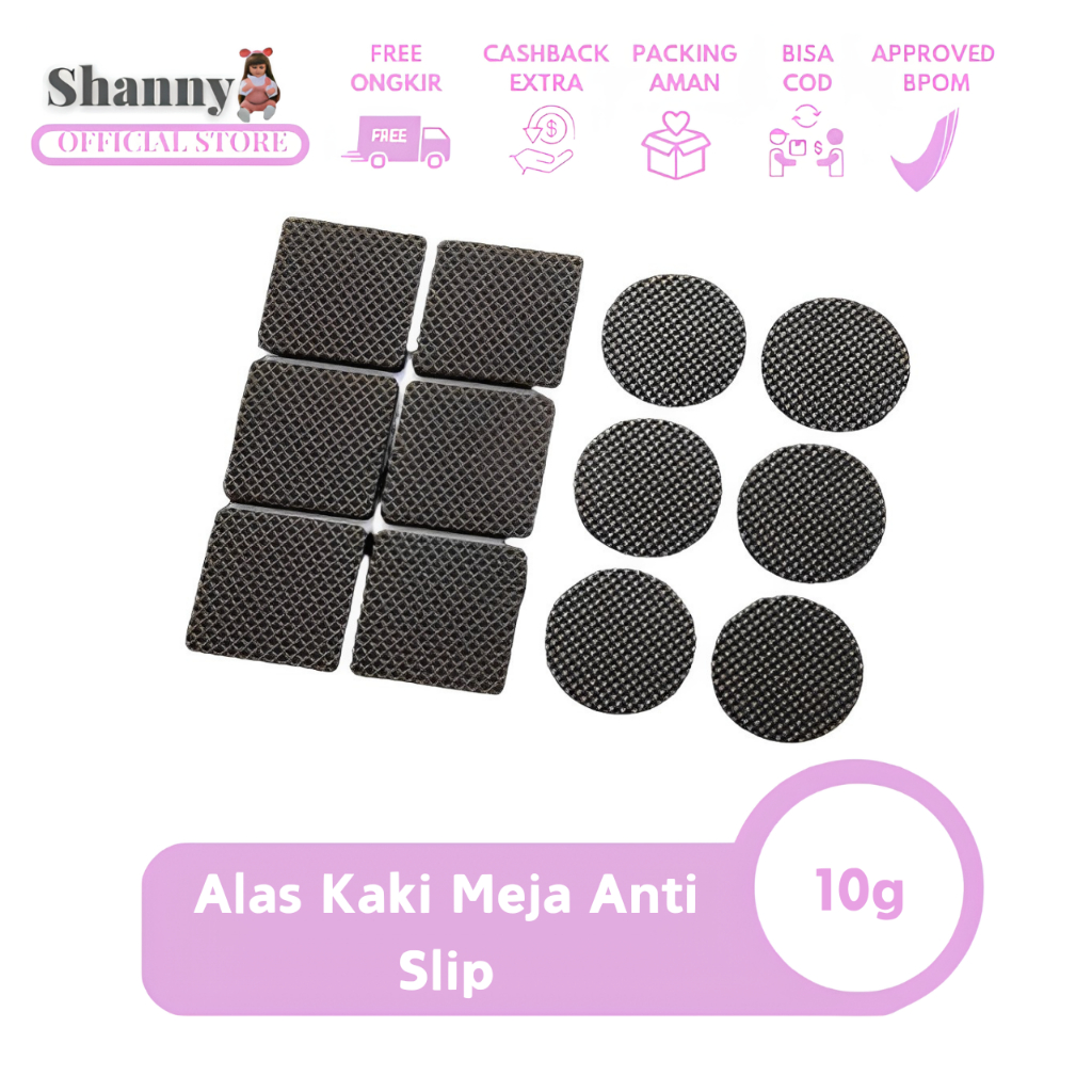 Shanny - Karet Alas Kaki Meja Kursi Funiture Anti Slip / Pengganjal Karet Alas Kaki Meja