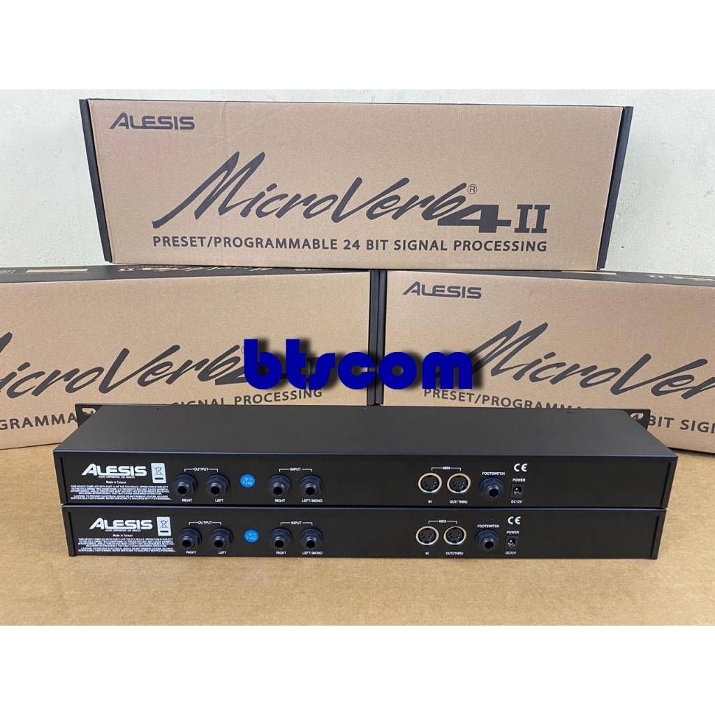 EFEK VOCAL ALESIS MICROVERB 4 II 24 BIT KUPING BESI MADE IN TAIWAN MICROVERB4 II