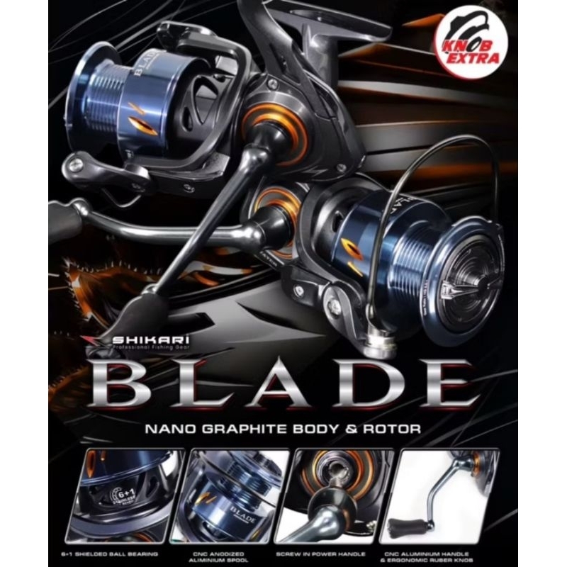 REEL PANCING SHIKARI BLADE 3000 HG SW POWER HANDEL REEL GALATAMA KATROL PANCINGAN LAUT