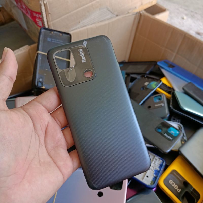 [OBRAL MINUSAN] BACKDOOR CASING COVER TUTUP BELAKANG REDMI 10A ORIGINAL COPOTAN