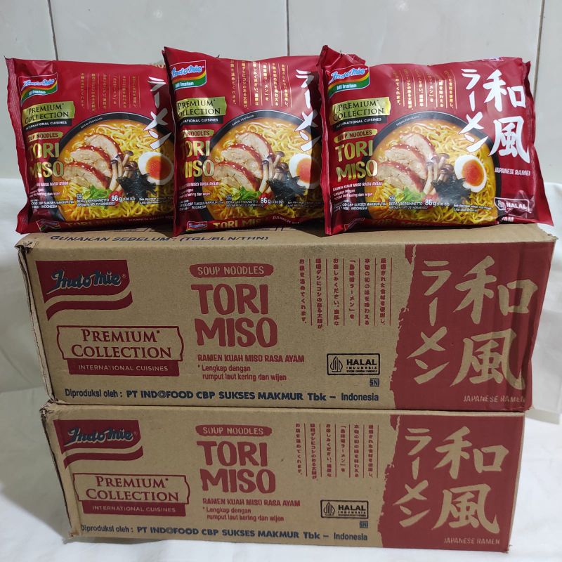 Indomie Japanese Ramen Premium Collection Tori Miso 86 gr 1 Dus