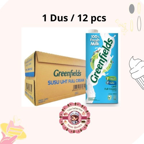 

Greenfields Milk Full Cream UHT Susu Cair 1 liter ( 1 Dus / 12 pcs )