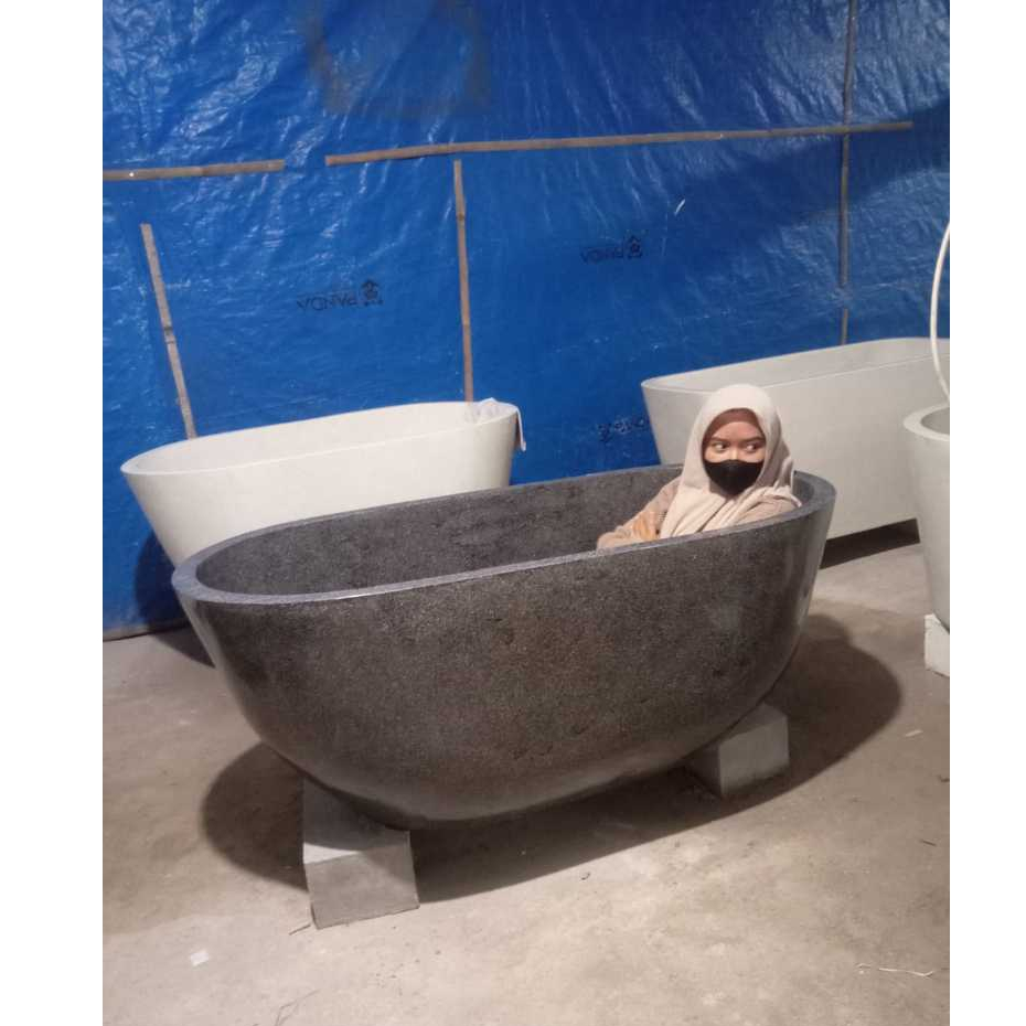 bathtub dewasa marmer teraso P 120 Cm