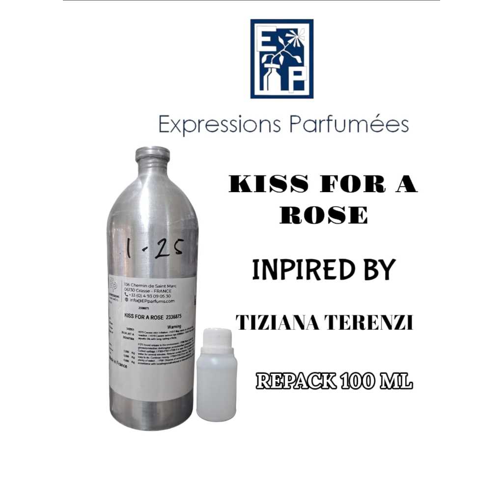 100 ML KISS FOR A ROSE BY EXPRESSION. BIBIT PARFUM MURNI SEARAH TIZIANA TERENZI KEMASAN REPACK 100 M