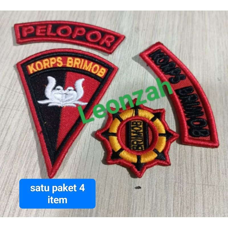 bordiran timbul brimob