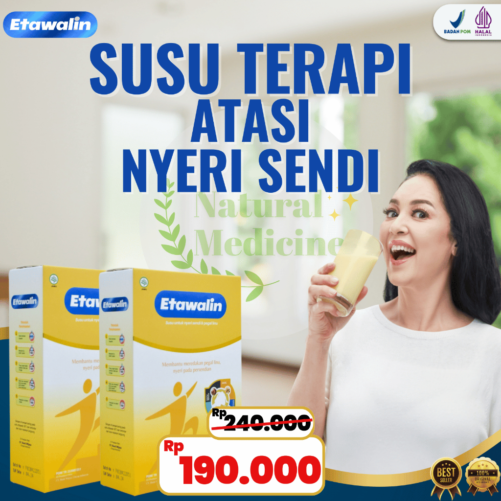 

Etawalin 2 Box 100% Original - Susu Etawa Ampuh Atasi Nyeri Sendi dan Asam Urat BPOM