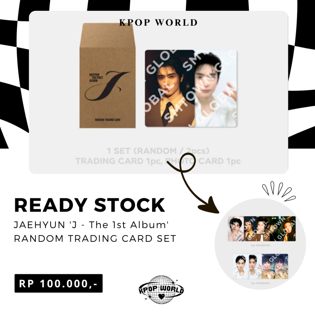 KPOP WORLD | Trading Card Jaehyun "J" Sealed [Photocard]