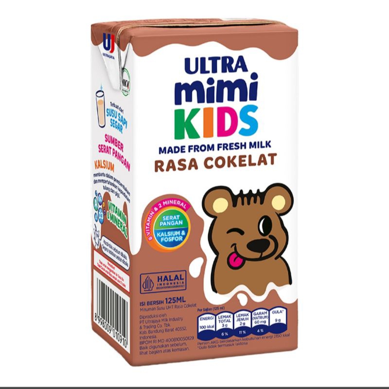 

Ultra Mimi Kids Susu UHT Kotal 125ml