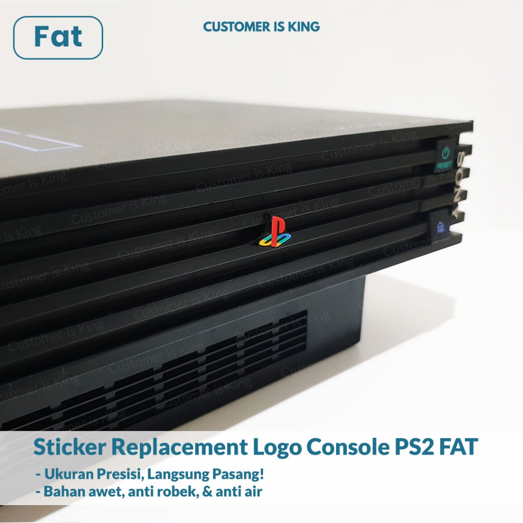 

Stiker Sticker Logo Console Replacement PLAYSTATION 2 Aksesoris PS2 FAT | SLIM