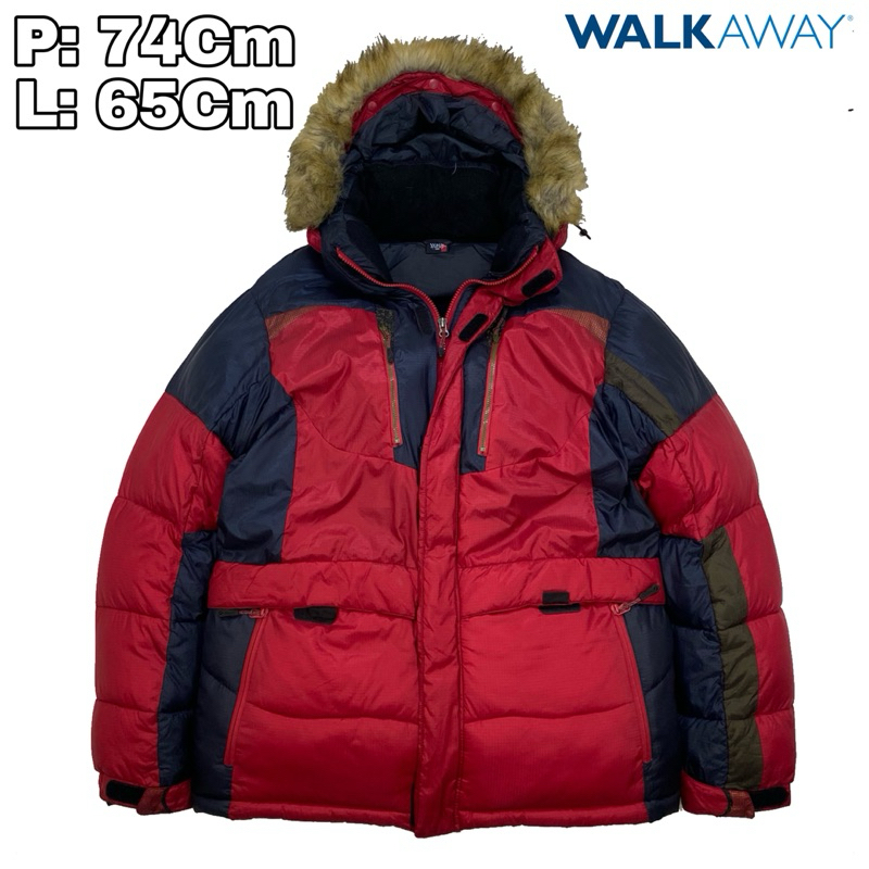 J182 Jaket Puffer Outdoor Waterproof WALKAWAY Winter  Gelembung Musim Dingin Hiking Pendaki Gunung
